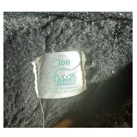 Vintage Sorel Black Leather Calf Hair Ankle Booties - Size 10 - Picture 10 of 10